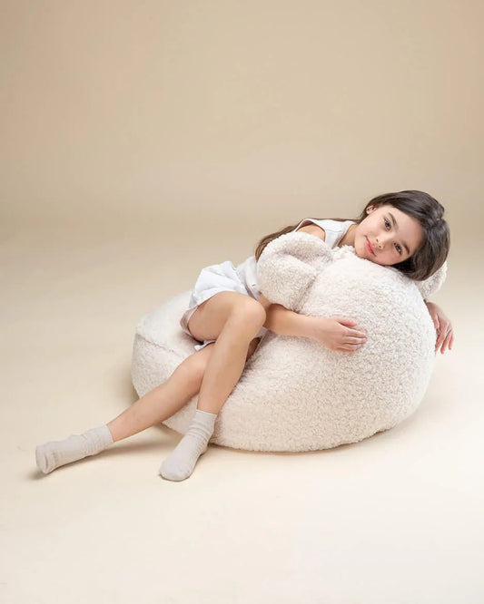 Wigiwama Puff Urso Branco Creme - This Little Room