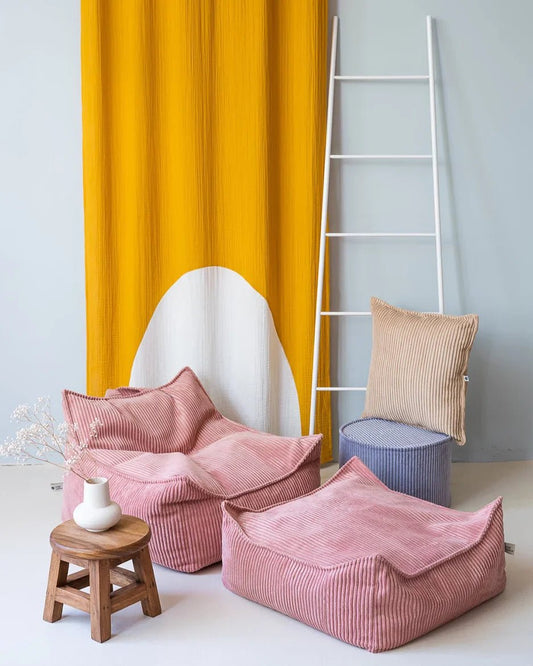 Wigiwama Pufe Quadrado Mousse Rosa - This Little Room