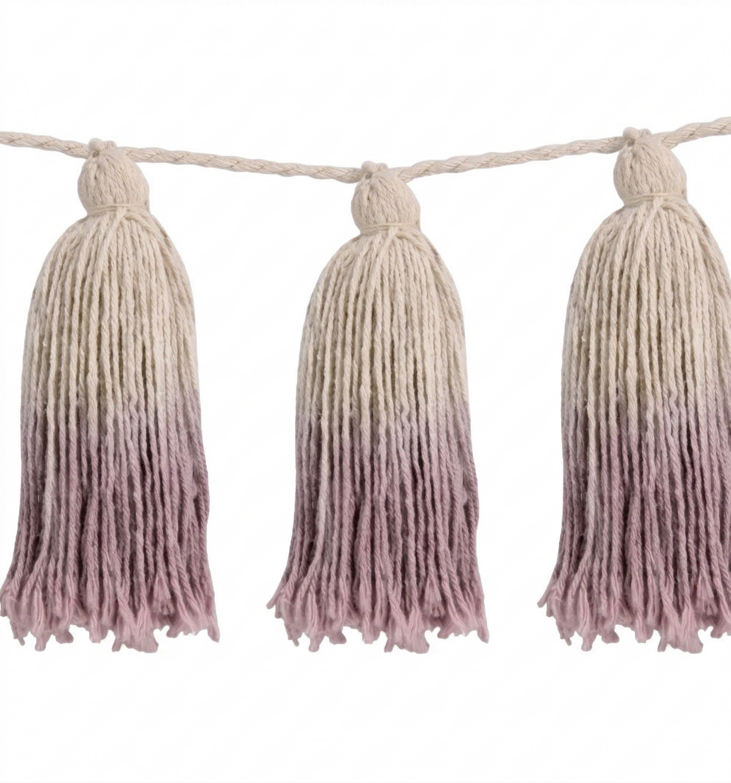 Grinalda de Pompons Tie-Dye