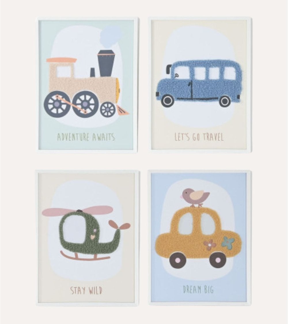 Quadro Infantil Veículos Comboio
