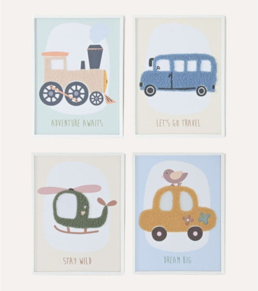 Quadro Infantil Veículos Comboio