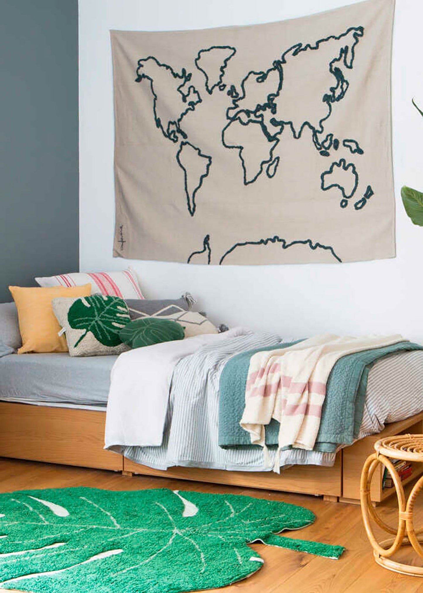 Mapa Mundo de Parede: Natural