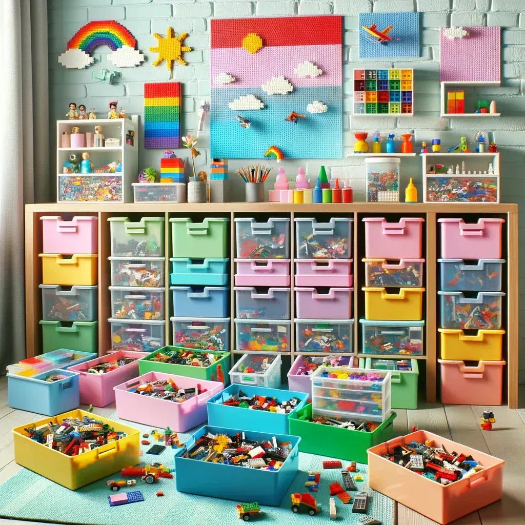 Caixa para Guardar LEGO: Organização Divertida e Estilosa no Quarto das Crianças