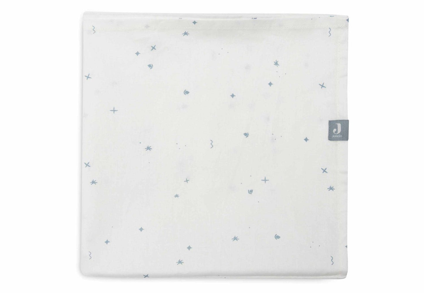 Lençol Berço 75x100 Slub Estrelas Verde Mar - This Little Room