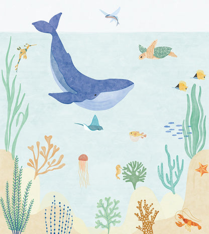 O Mundo do Mar, mural de parede L250 x H280 cm