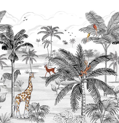 O Mundo da Selva, mural de parede L300 x H310 cm