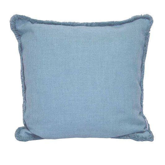 Par de Almofadas Goa com Franjas 45x45 · Azul