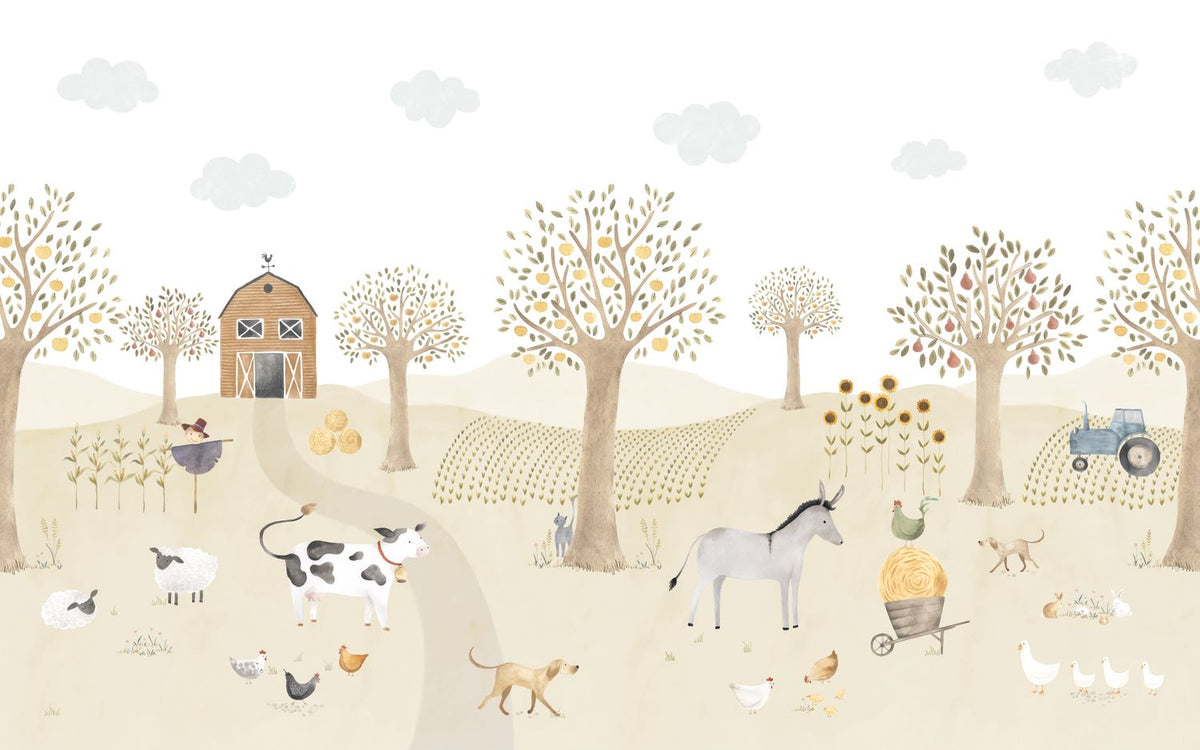 As Aventuras na Quinta (Completo), mural de parede L400 x H250 cm
