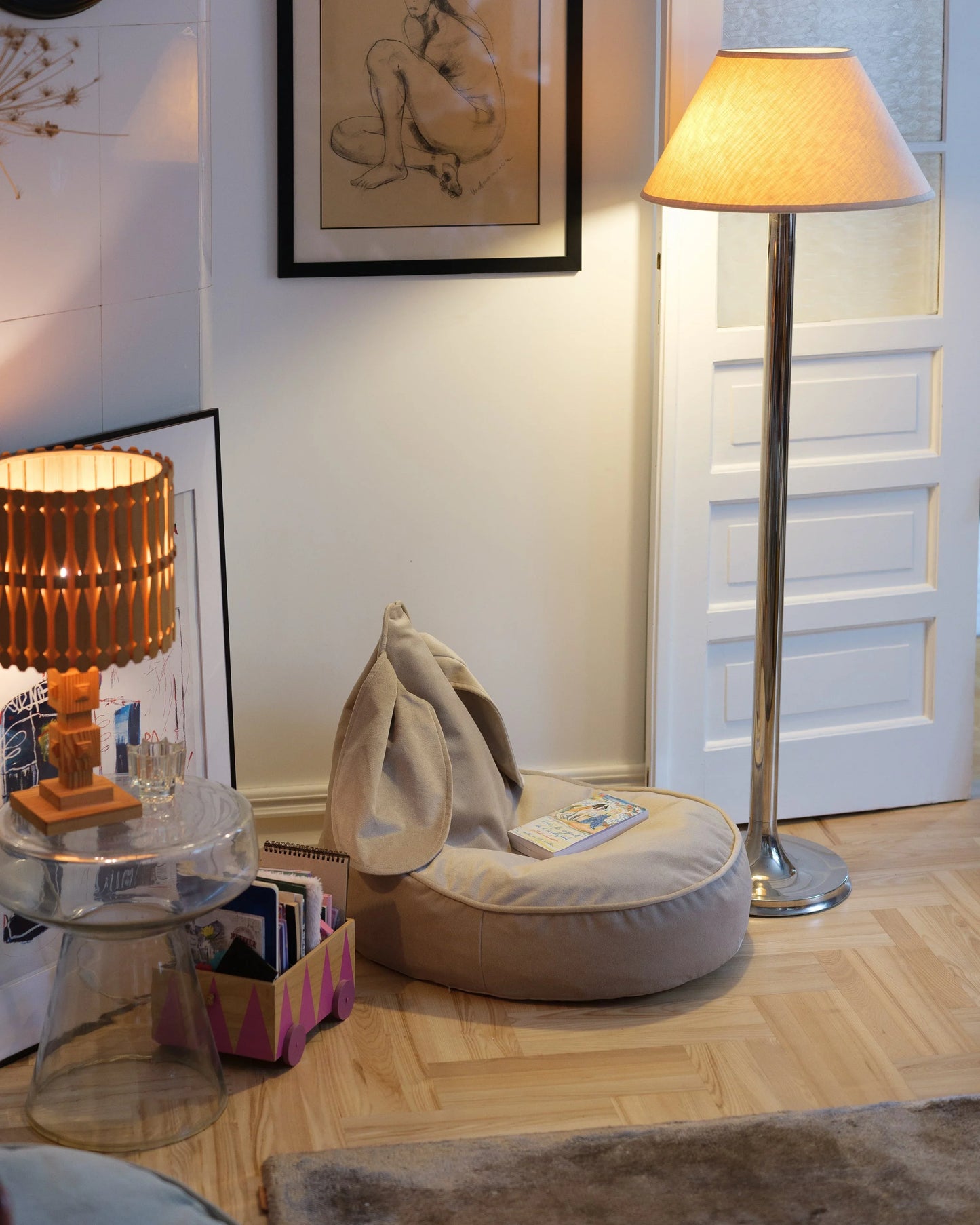 Wigiwama Puff Coelho Bege Enferrujado - This Little Room