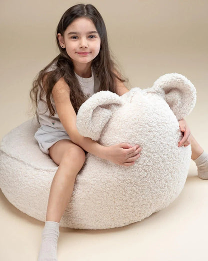 Wigiwama Puff Urso Branco Creme - This Little Room