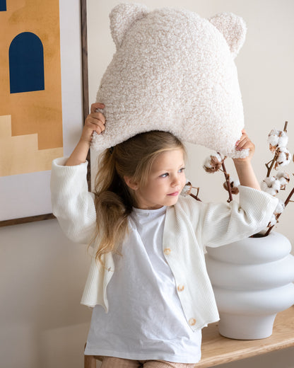 Almofada Urso Branco Creme Wigiwama - This Little Room