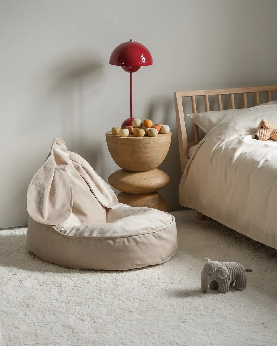 Wigiwama Puff Coelho Bege Enferrujado - This Little Room