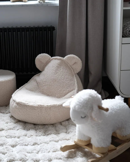 Wigiwama Puff Urso Branco Creme - This Little Room