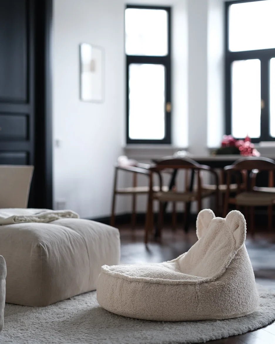 Wigiwama Puff Urso Branco Creme - This Little Room