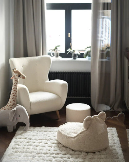 Wigiwama Puff Urso Branco Creme - This Little Room