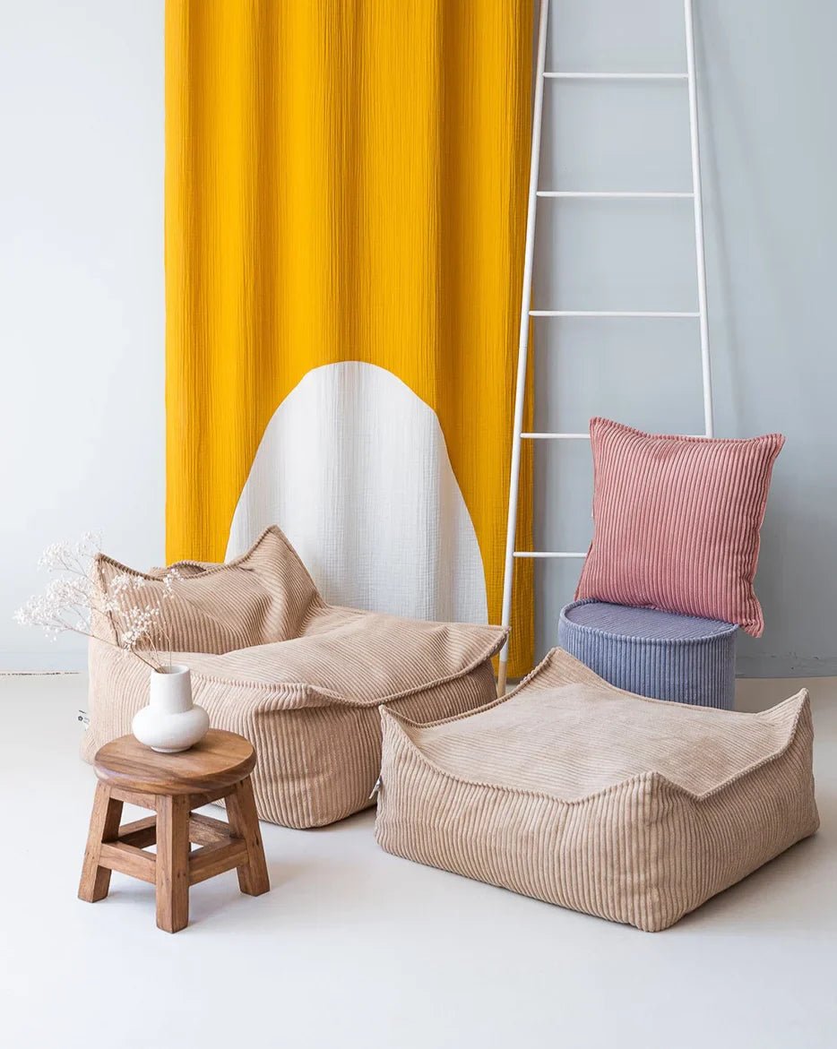 Wigiwama Puff Quadrado Açúcar Mascavado - This Little Room