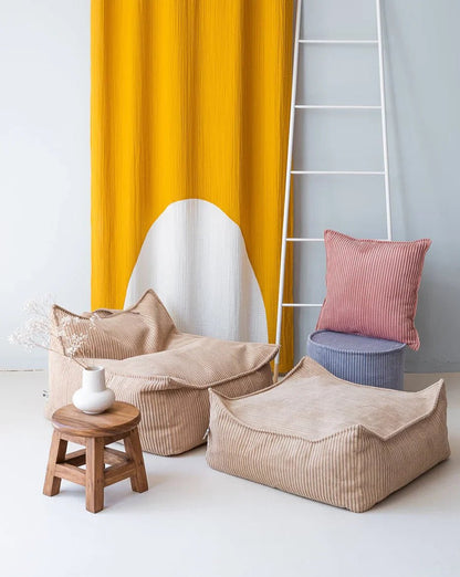 Wigiwama Puff Quadrado Açúcar Mascavado - This Little Room