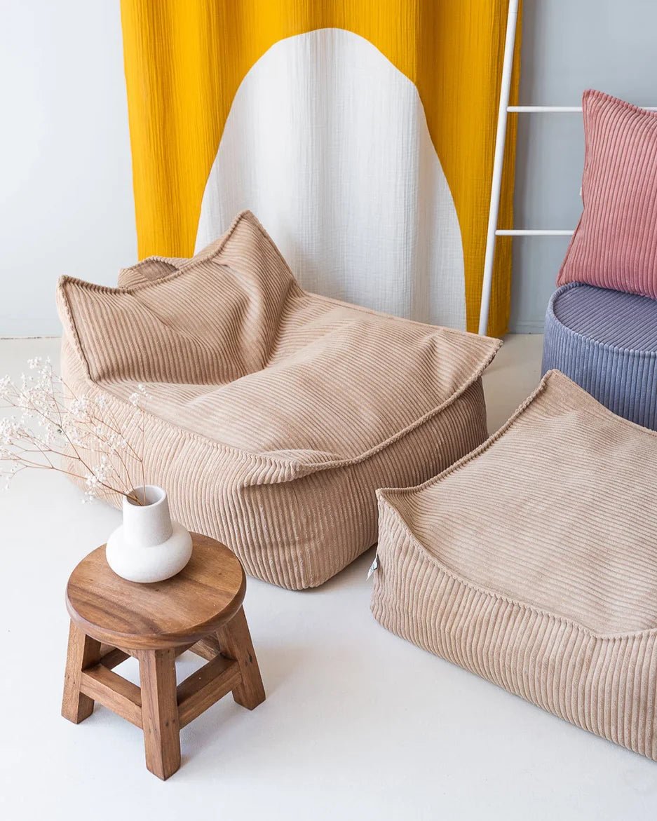 Wigiwama Puff Quadrado Açúcar Mascavado - This Little Room
