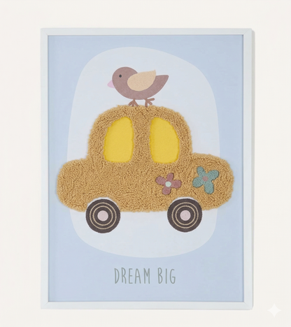 Quadro Infantil Veículos Carro