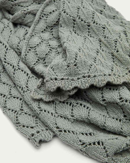 Manta Ria de malha verde