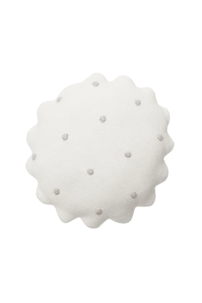 Almofada Tricotada Redonda Bolacha