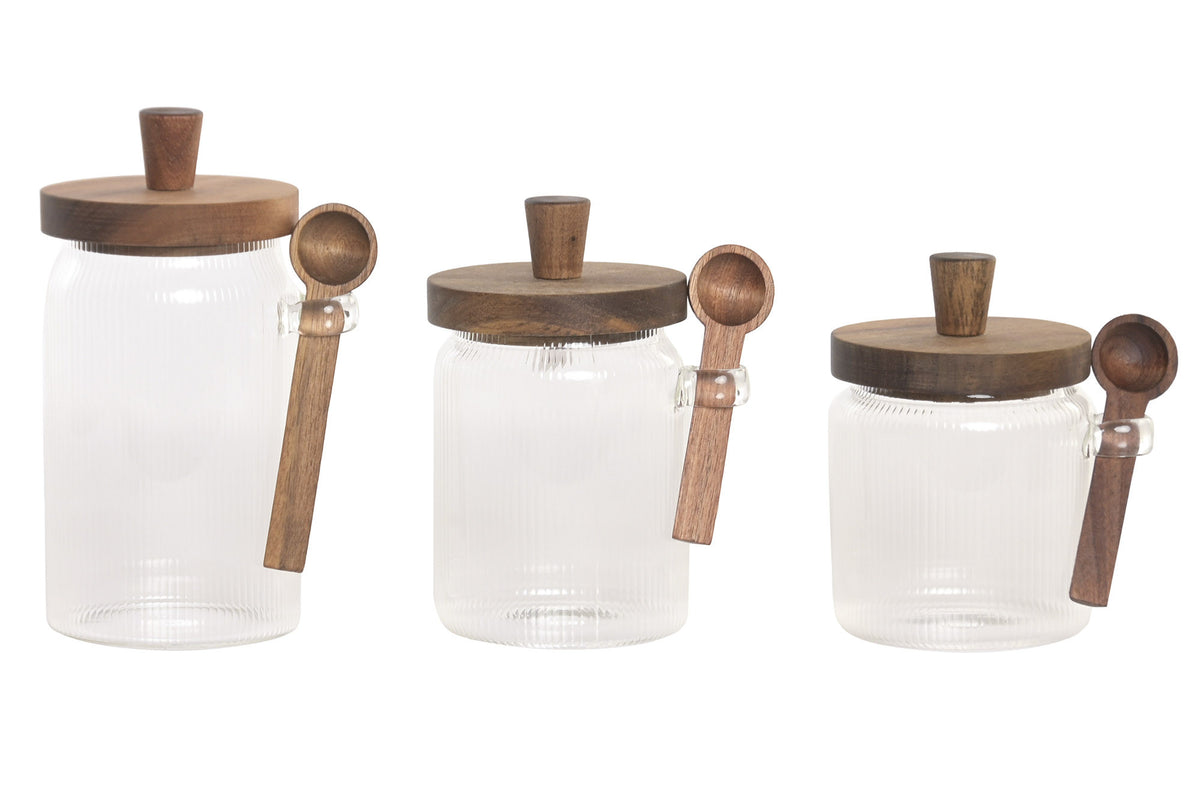 Conjunto de 3 Jarras em Vidro Borossilicato 700 ml