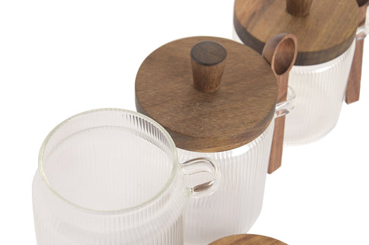 Conjunto de 3 Jarras em Vidro Borossilicato 700 ml