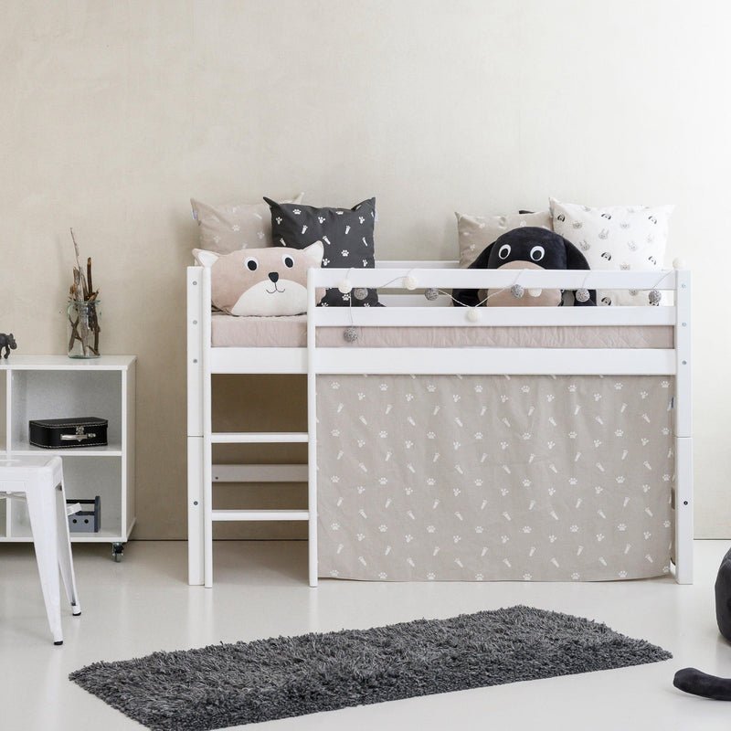 Pets Cortina de cama em Silver Cloud - This Little Room