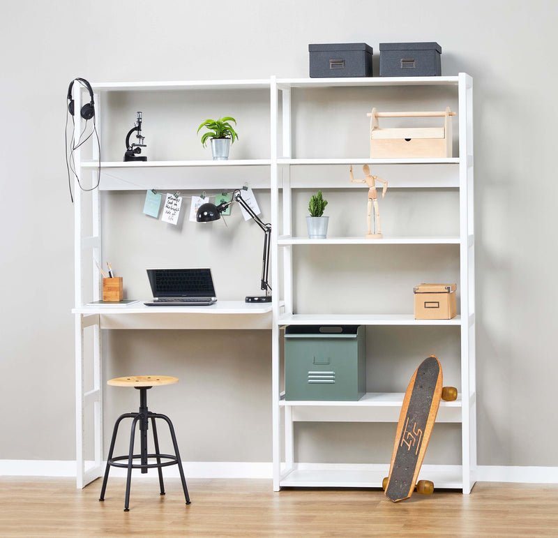 STOREY conjunto com 8 prateleiras e mesa de escrita - This Little Room