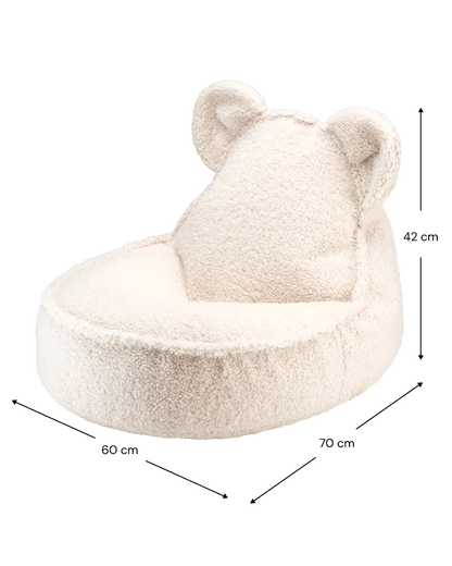 Wigiwama Puff Urso Branco Creme - This Little Room