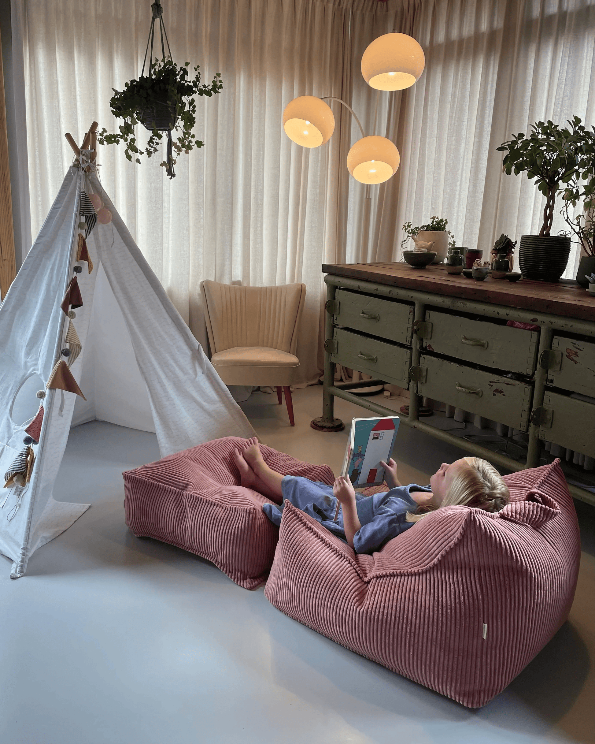Wigiwama Pufe Quadrado Mousse Rosa - This Little Room