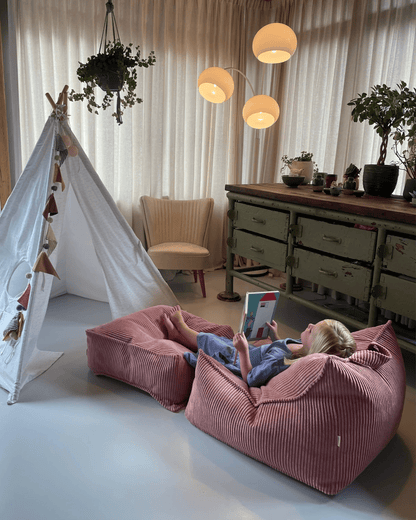 Wigiwama Pufe Quadrado Mousse Rosa - This Little Room