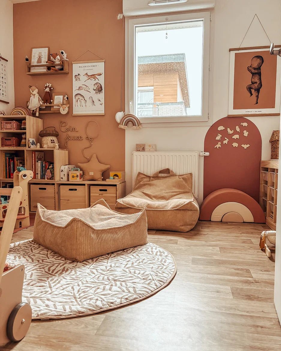 Wigiwama Puff Quadrado Açúcar Mascavado - This Little Room