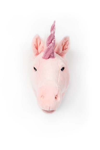 Cabeça De Peluche Unicórnio Rosa Julia - This Little Room