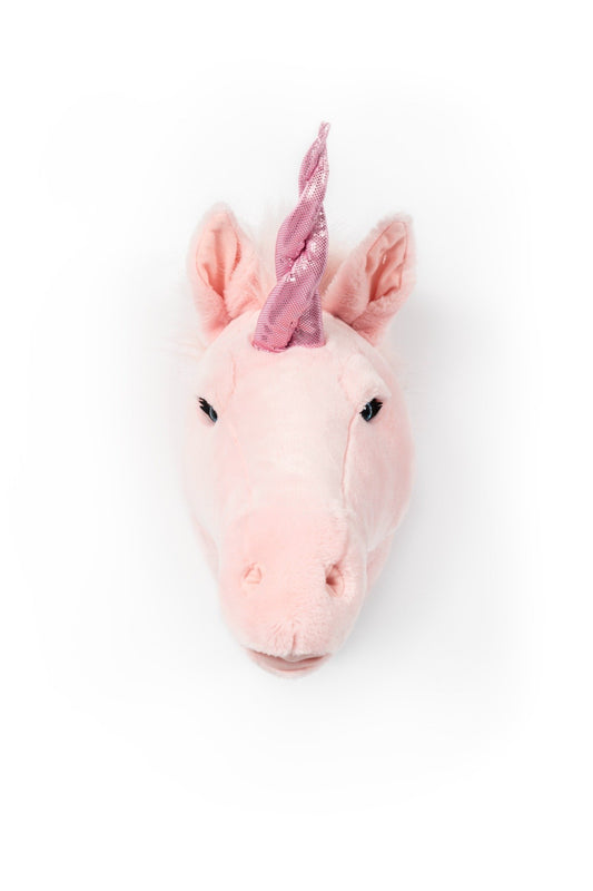 Cabeça De Peluche Unicórnio Rosa Julia - This Little Room